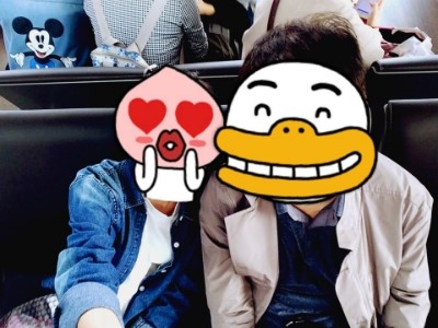최희선 에디터 부친과 공항에서
